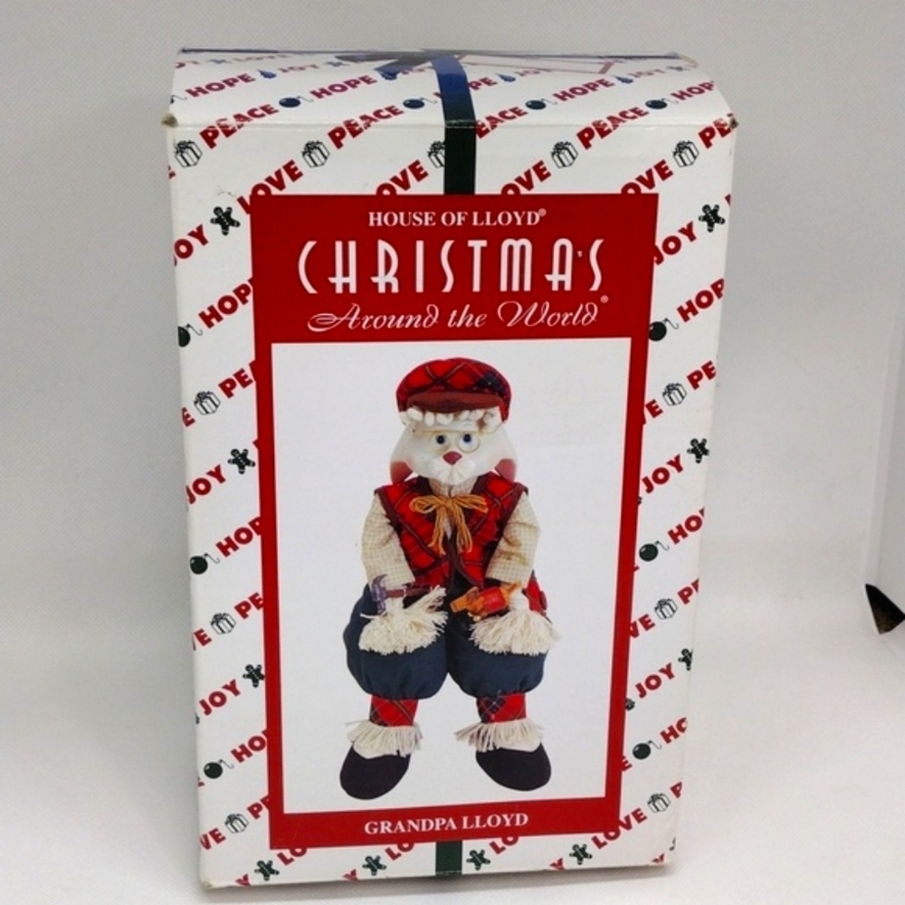 Vintage House of Lloyd Christmas Around the World Grandpa Lloyd Shelf Sitter